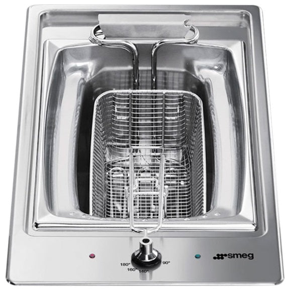 Smeg 30cm Domino Deep Fryer Cooktop - Stainless Steel