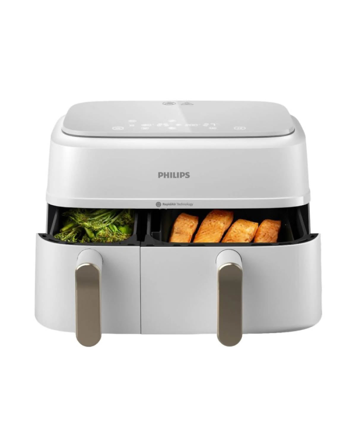 Philips 9L 3000 Series Dual Basket XXL Air Fryer - White