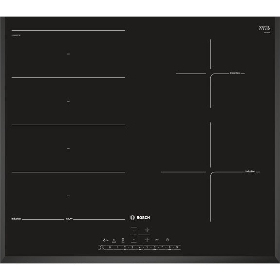 BOSCH SERIES 6 FLEX INDUCTION COOKTOP BLACK 60CM