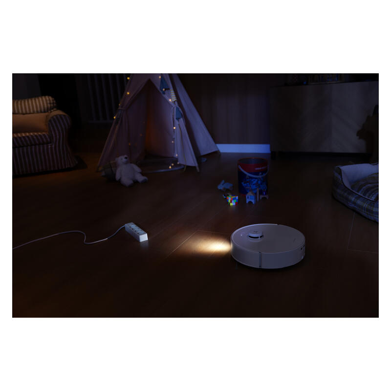 Roborock Qrevo Curv 2 Flow Robotic Vacuum & Mop with Multifunctional Docking Station - White