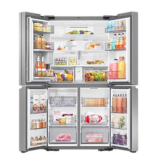Samsung 648L Quad Door Fridge Freezer - Silver
