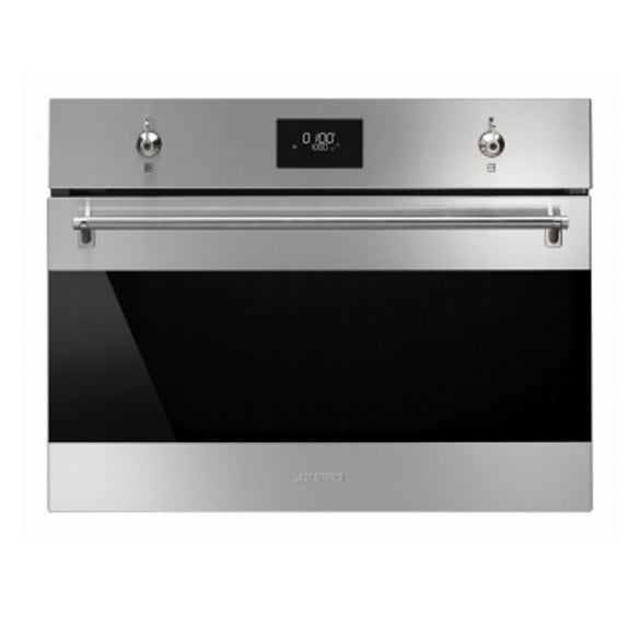 Smeg Classic 45cm Compact Microwave Oven - Stainless Steel