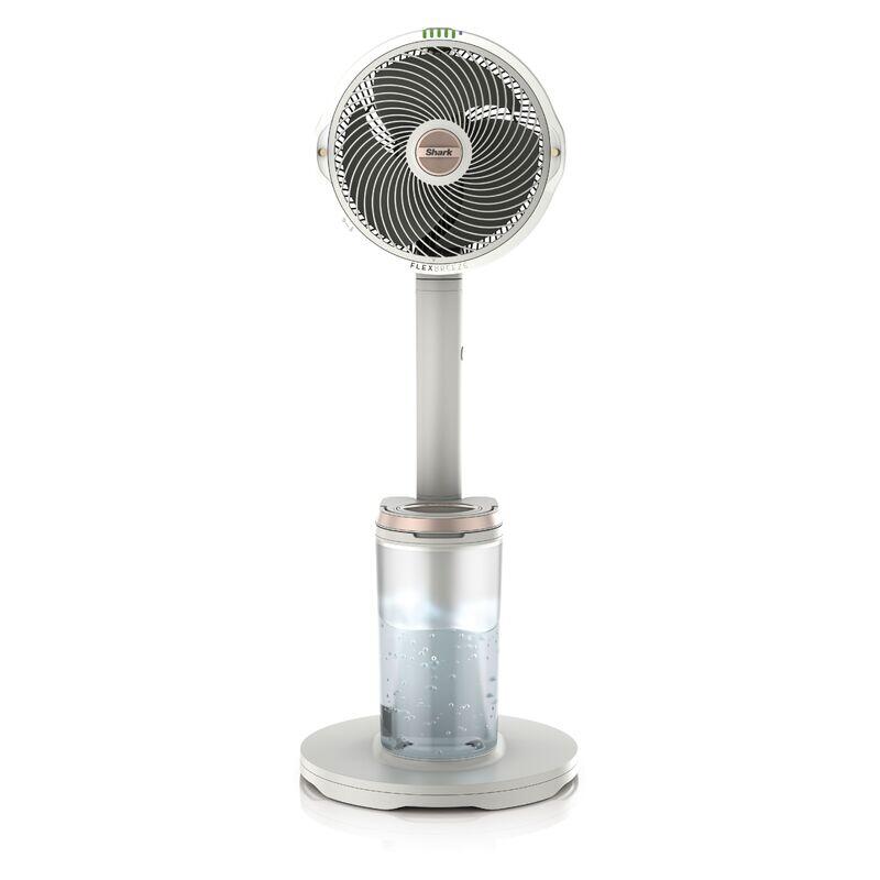 Shark FlexBreeze Pro-Mist 2-in-1 Portable Pedestal Fan with Misting System - White