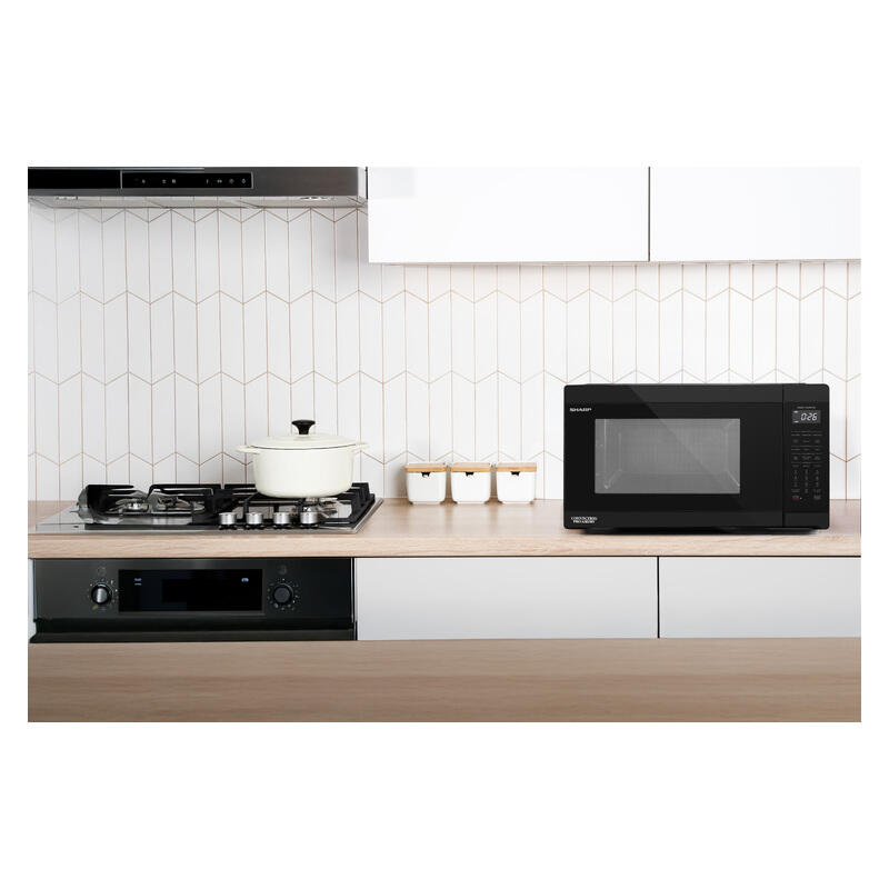 Sharp 26L Pro Airfry 1000W Convection Inverter Microwave Oven - Black