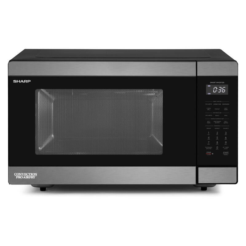Sharp 36L Pro Airfry Convection Microwave - Black Stainless Steely