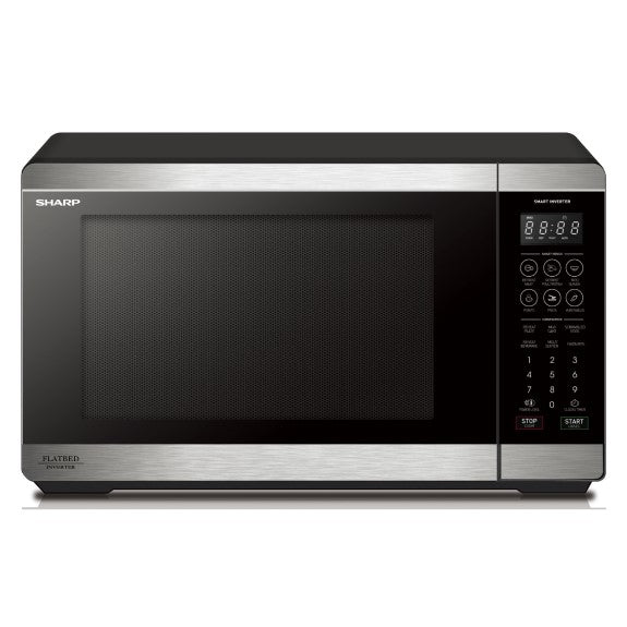 SHARP FLATBED MICROWAVE WITH SMART INVERTER 26L