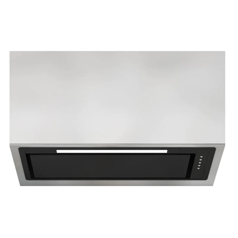 Sirius 85cm Undermount Rangehood - Black Heated Glass