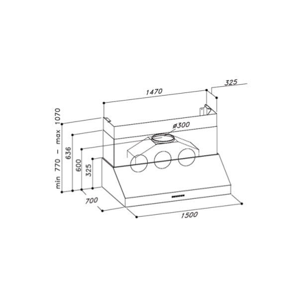 Sirius 150cm BBQ Marine-Grade Rangehood