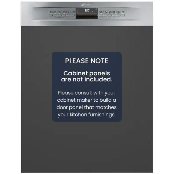 Smeg 60cm Semi- Integrated Built-in Dishwasher