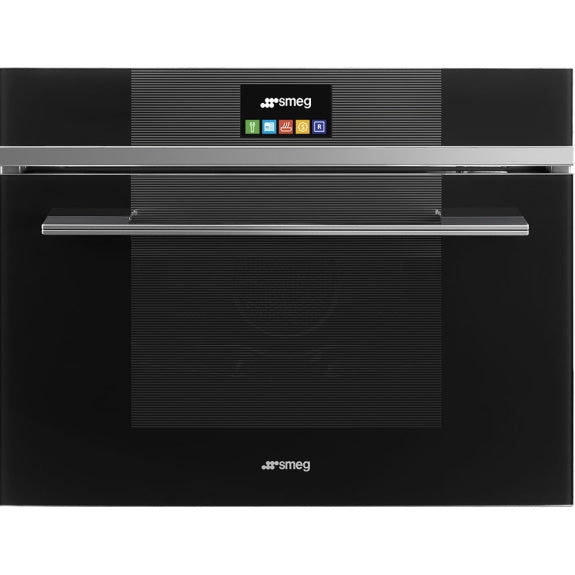 Smeg Linea 45cm Compact Combi-Steam Oven with Black Stopsol Glass