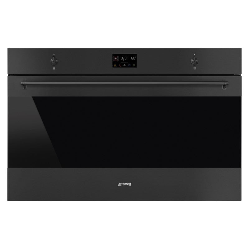 Smeg 90cm Classic Pyrolytic Oven Matte Black