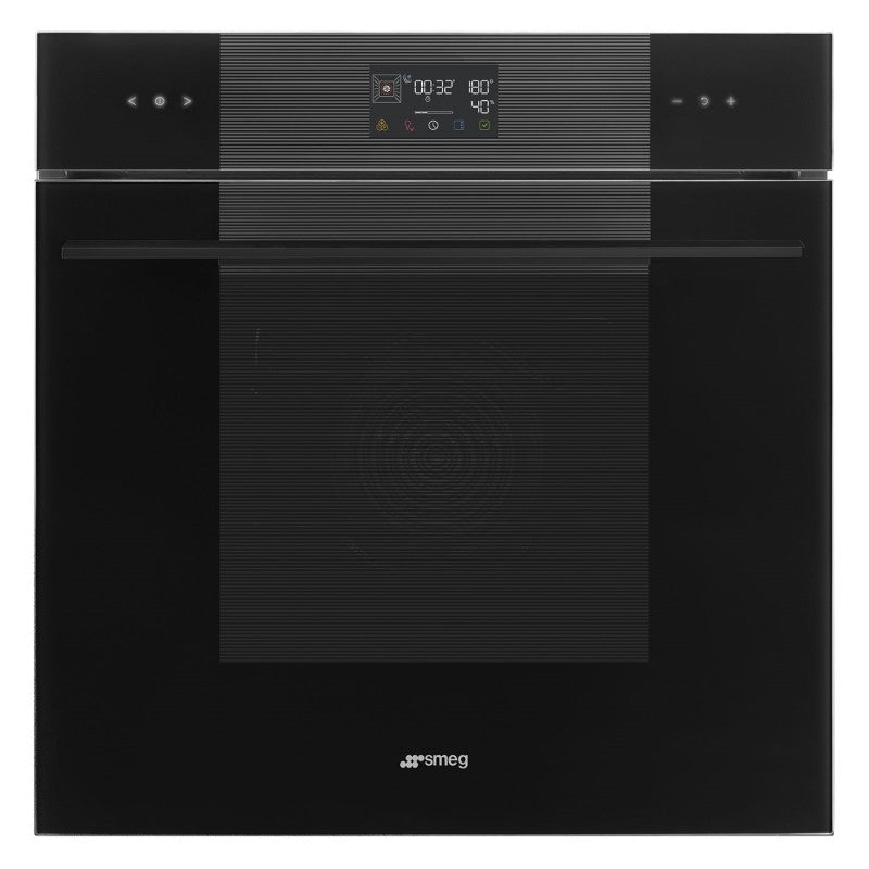 Smeg 60cm Linea Pyro Steam Oven - Pure Black