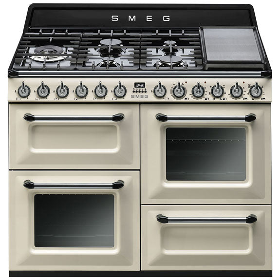Smeg Victoria 110cm Dual Fuel Freestanding Cooker - Cream