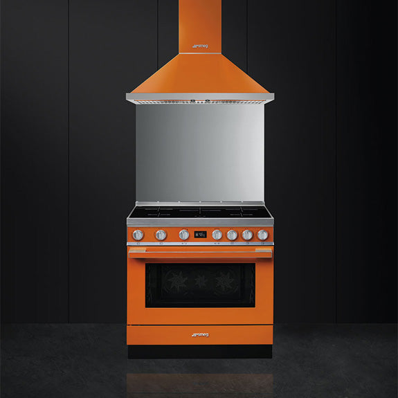 Smeg Portofino 90cm Induction Cooker - Burnt Orange