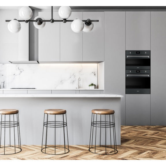 SMEG CLASSIC COMPACT SPEED OVEN MATT BLACK 45cm