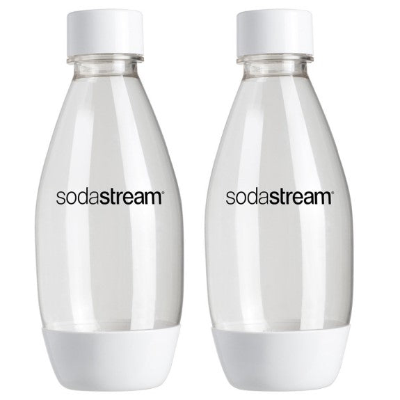Sodastream 500mL Fuse Dishwasher Safe Twin Pack Bottles - White