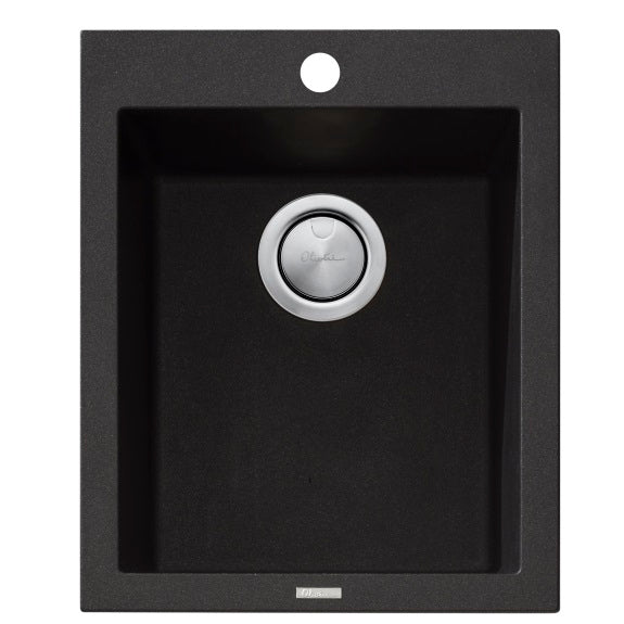OLIVERI SANTORINI SINGLE BOWL TOPMOUNT SINK BLACK