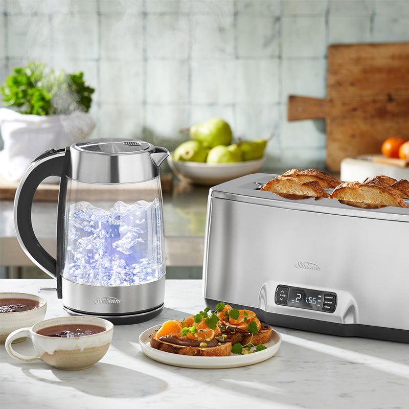 Sunbeam 1.7 Litre Maestro Dual Wall Glass Kettle - Clear