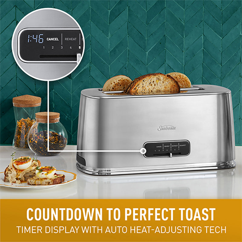 Sunbeam Arise Collection 4 Slice Toaster - Stainless Steel