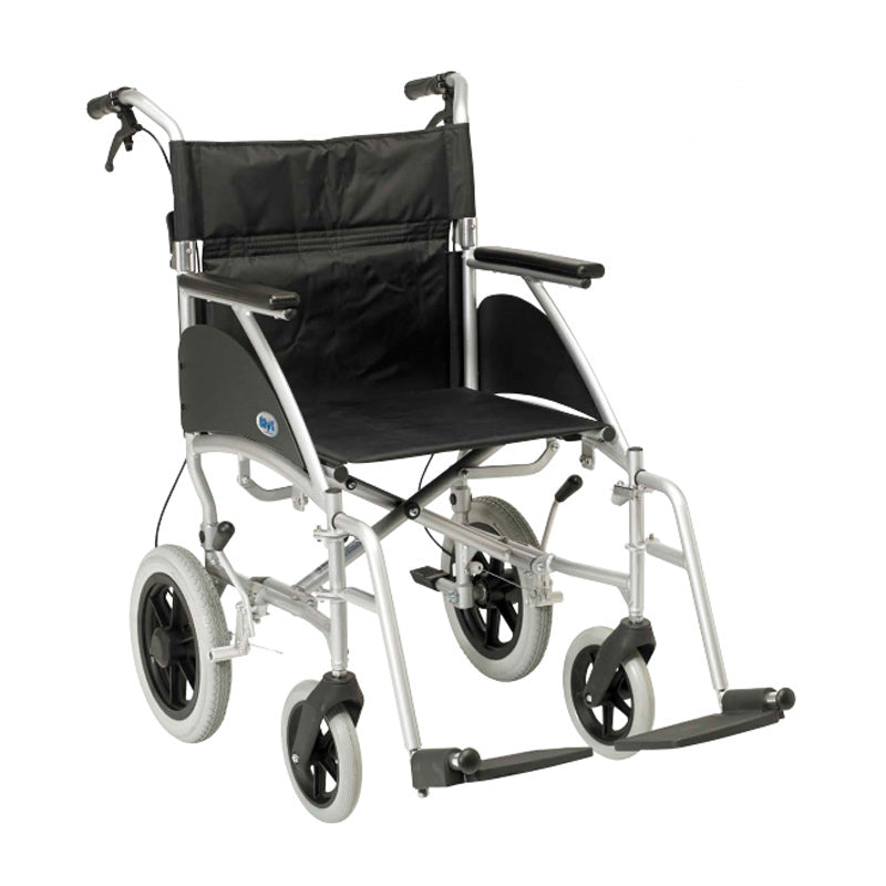 Days Swift Transit Attendant Propelled Wheelchair - Silver