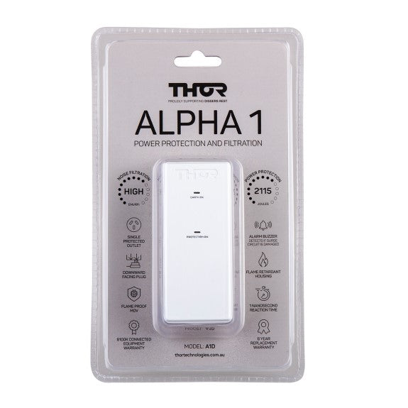Thor Alpha 1 Single Outlet Power Filter and Surge Protector
