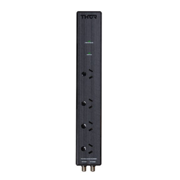 Thor Alpha 4 Outlet Power Filter & Surge Protector - Black