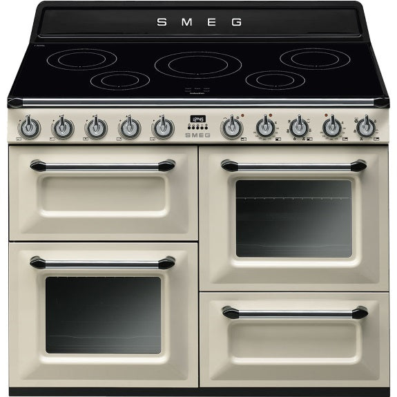 Smeg Victoria 110cm 5 Zone Induction Freestanding Cooker - Cream