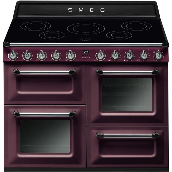 Smeg Victoria 110cm 5 Zone Freestanding Cooker - Red Wine