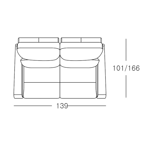 Treviso 2 Seater Electric Recliner Leather Sofa - Taupe
