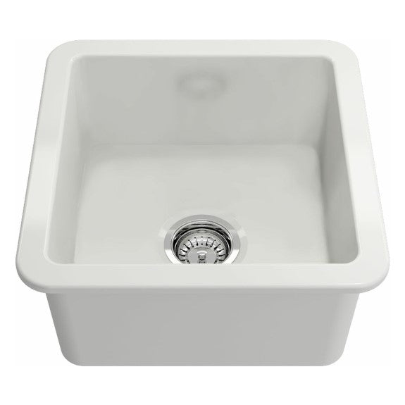 Turner Hastings Cusine Fireclay Single Bowl Sink - White Gloss