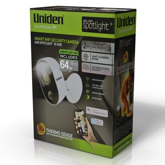 Uniden App Cam Spotlight+ SD