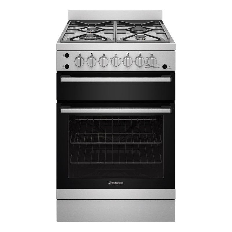 Westinghouse 60cm Freestanding Gas Cooker - Stainless Steel