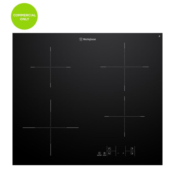 WESTINGHOUSE 60CM 4 ZONE INDUCTION COOKTOP COMMERCIAL EXCLUSIVE 60cm