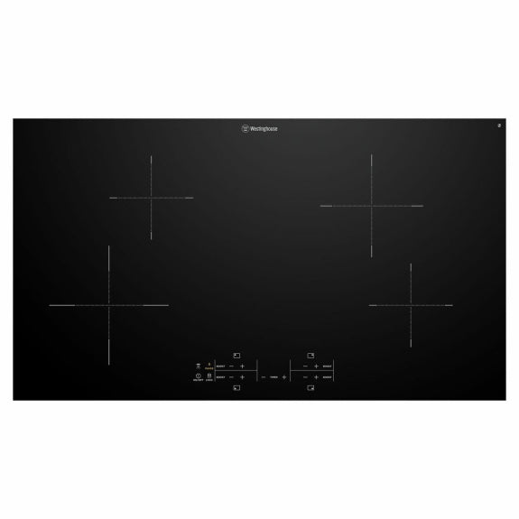 Westinghouse 90cm 4 Zone Induction Cooktop - Black
