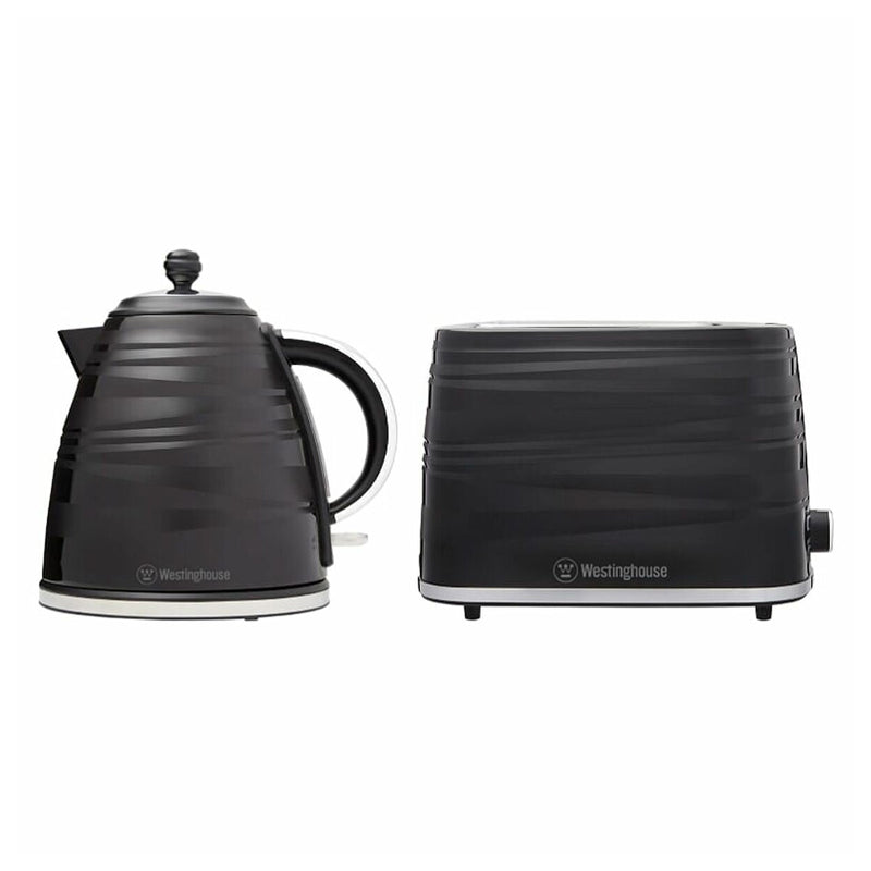 Westinghouse Kettle & Toaster Pack - Black Stripe