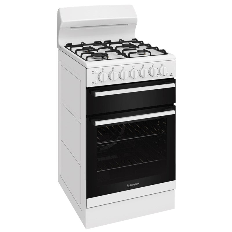 Westinghouse 54cm Freestanding Gas Oven + Grill - White