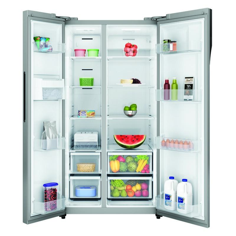 WESTINGHOUSE SIDE BY SIDE REFRIGERATOR - SILVER 624L