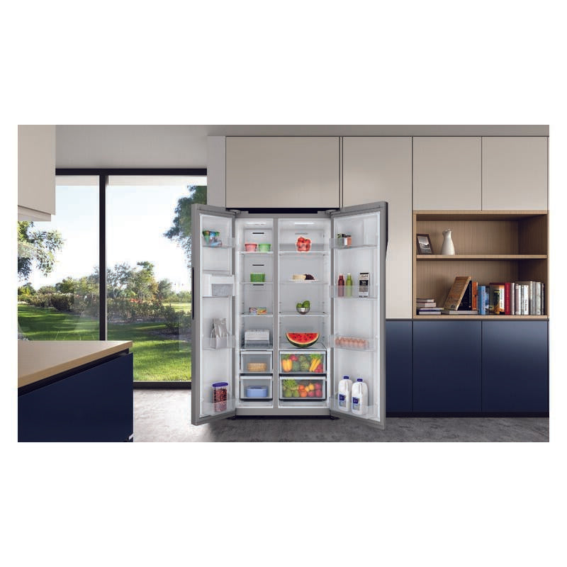 WESTINGHOUSE SIDE BY SIDE REFRIGERATOR - SILVER 624L