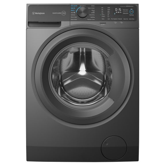 Westinghouse 10kg Front Load Washer - Metallic Grey