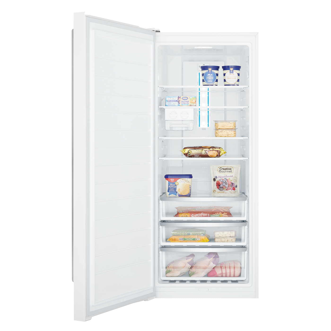 Westinghouse 388 Litre Vertical Freezer - White