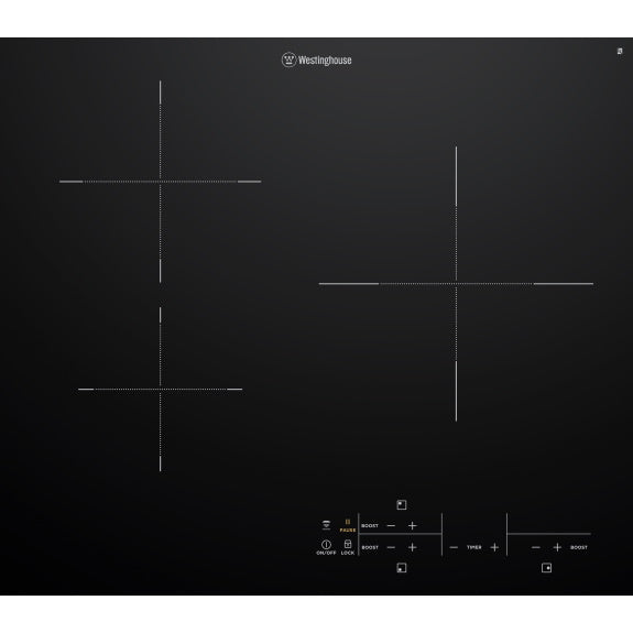 Westinghouse 60cm Black Ceramic Glass Induction Cooktop