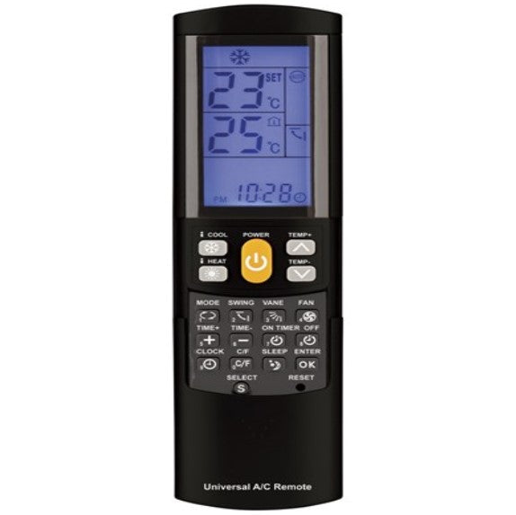Techbrands AirCon Remote with LCD Backlight
