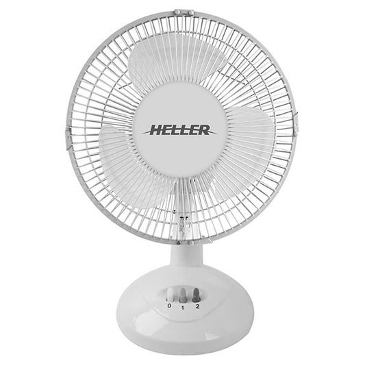 Heller 23cm Desk Fan - White