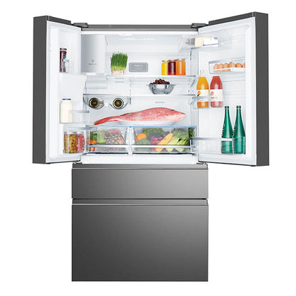 Electrolux 609 Litre French Door Refrigerator - Dark Stainless Steel