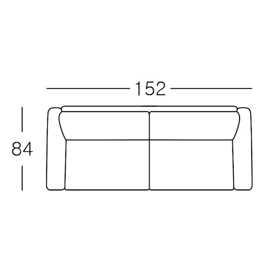Abbey 2 Seater Fabric Sofa - Duck Egg Blue
