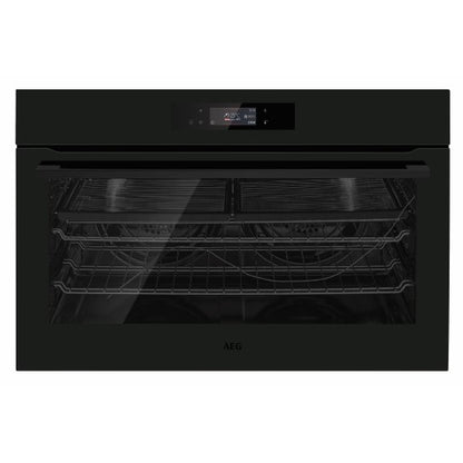 AEG SENSECOOK MULTIFUNCTION 16 OVEN MATTE BLACK PYROLUXE 90cm