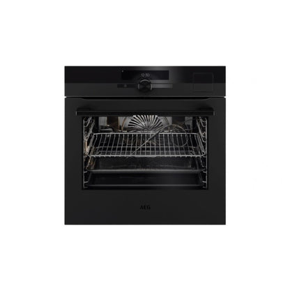 AEG 60cm SteamPro Multifunction Oven - Matte Black