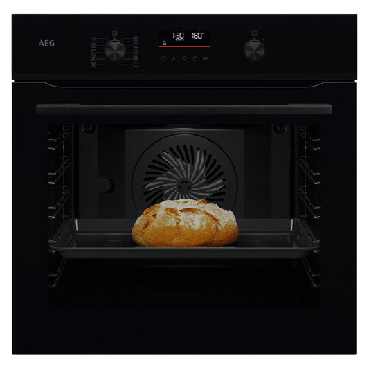 AEG 60cm Multifunction 9 Electric Oven - Black (Commercial)