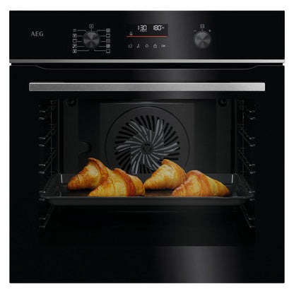 AEG - Pyrolytic Oven With Steambake - Black w/Stainless Steel Trim
