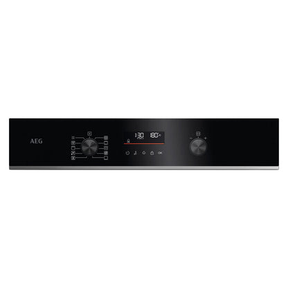 AEG - Pyrolytic Oven With Steambake - Black w/Stainless Steel Trim